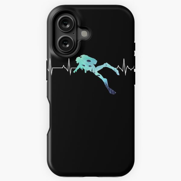 Vista previa del artículo con la obra «Scuba Diving Heart Beat - Mejor regalo para Diver», diseñado y vendido por Captain Mood.