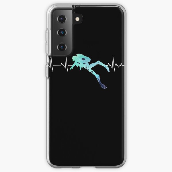 Scuba Diving Heart Beat - Best Gift for Diver Samsung Galaxy Soft Case
