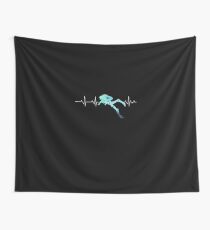 Tela decorativa Scuba Diving Heart Beat - Mejor regalo para Diver