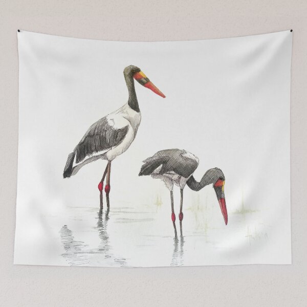 Item preview, Saddle Billed Storks designed and sold by Anneke Hurter.
