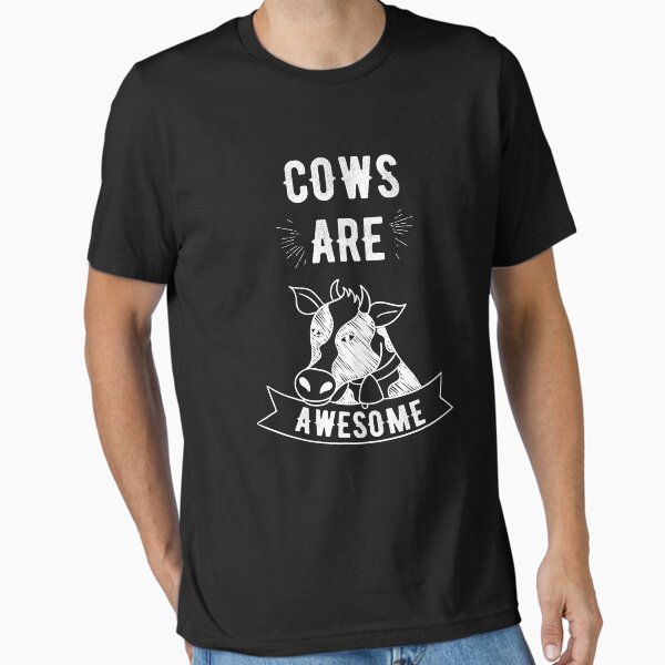 Vista previa del artículo con la obra «Las vacas son impresionantes - Amo a las vacas - amante de las vacas», diseñado y vendido por Captain Mood.