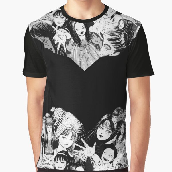 junji ito Tomie Valentines Day 1 Collage Graphic T-Shirt