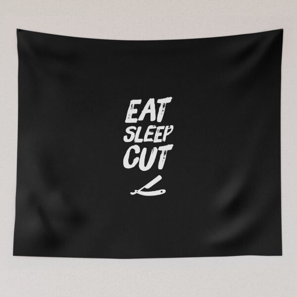 Item preview, Eat Sleep Cut Barber - Barber Saying designed and sold by Captain Mood.