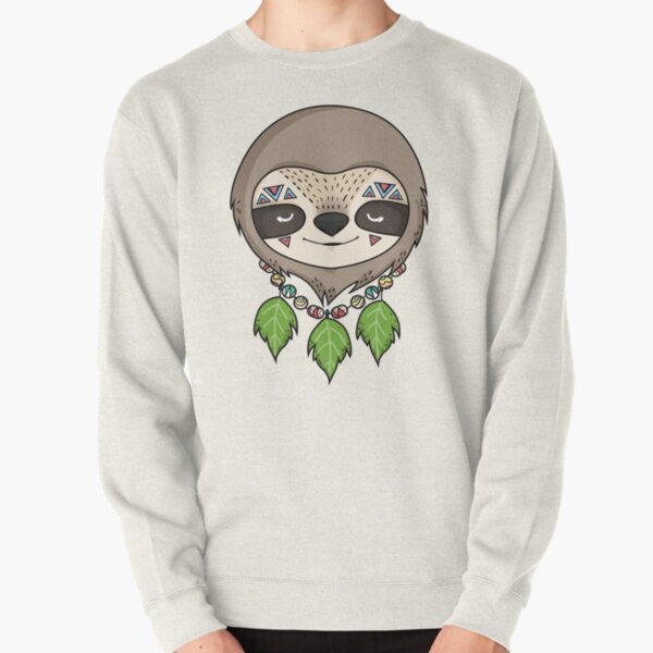 Sloth Head Pullover Sweatshirt