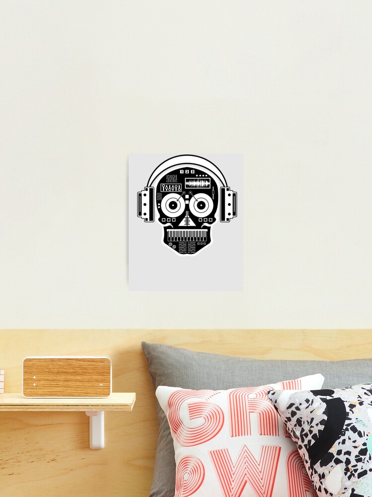 Sugarskull Dj Table Shirt | Skull Disc Jockey Headphones Sugarskull Dj Table Shirt | Skull Disc Jockey Headphones
