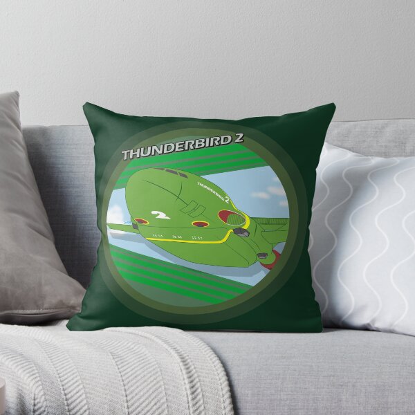 Thunderbird 2 badge Throw Pillow