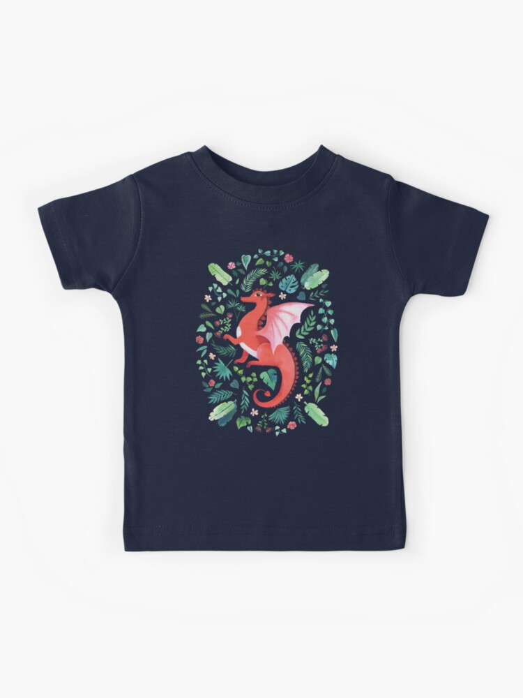 Thumbnail 1 of 2, Kids T-Shirt, Tropical Dragon designed and sold by littleclyde.