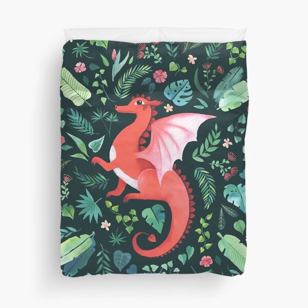 Tropical Dragon Duvet Cover