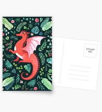Tropischer Drache Postkarten