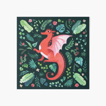 Tropical Dragon Art Board Print