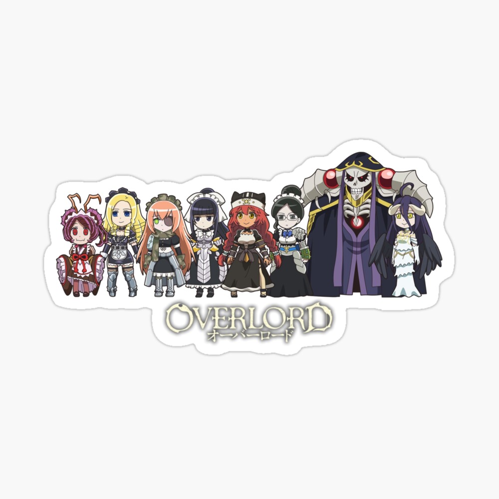 Overlord Nazarick Tomb Chibi With Logo Photographic Print By Japanesegoods Redbubble