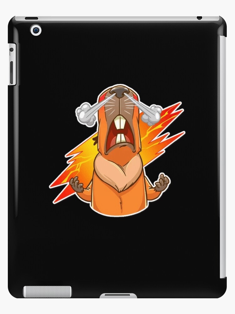 Funda y vinilo para iPad «Capibara enojado - lindo conejillo de Indias  Animal Animal Zoo» de PrintPress | Redbubble