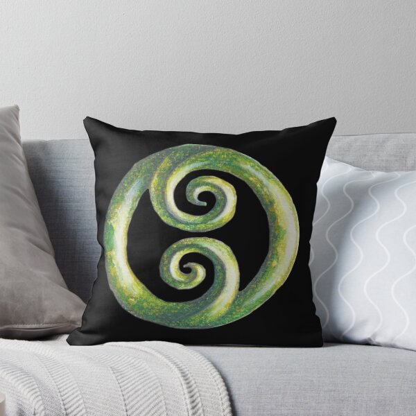 New Zealand Kiwi Pride Koru Throw Pillow
