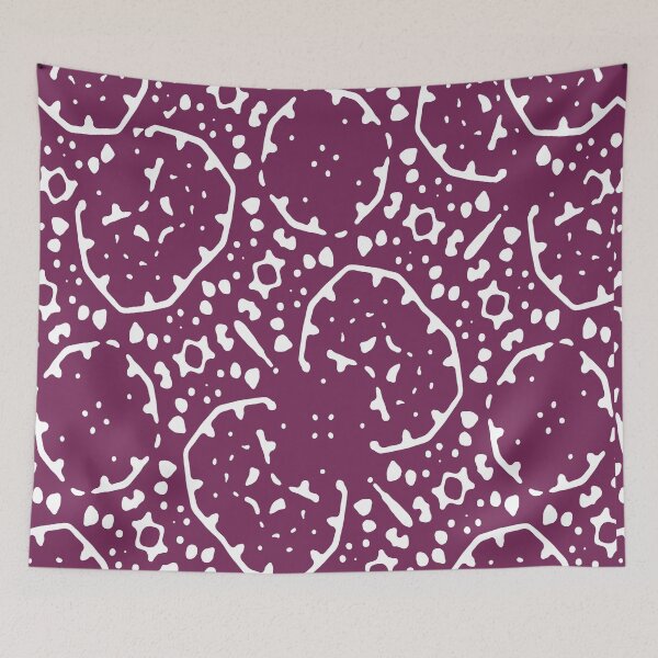 Item preview, Magenta and White Abstract Print Pattern designed and sold by DFLC Prints.