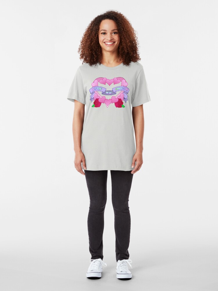 Alternate view of Shippin Lovin Smoochin Slim Fit T-Shirt