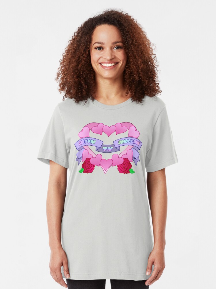 Alternate view of Shippin Lovin Smoochin Slim Fit T-Shirt