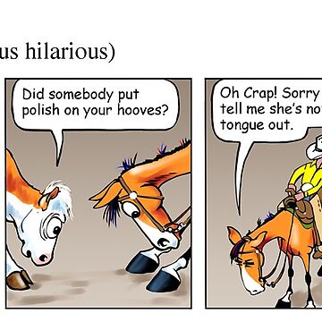 Artwork thumbnail, Fergus the Horse: "Sneaky Cow" Comic Strip by Jean Abernethy