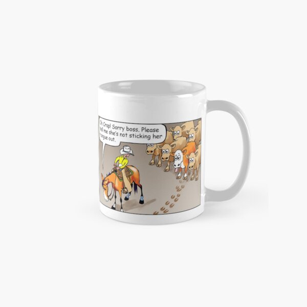 Fergus the Horse: "Sneaky Cow" Comic Strip Classic Mug