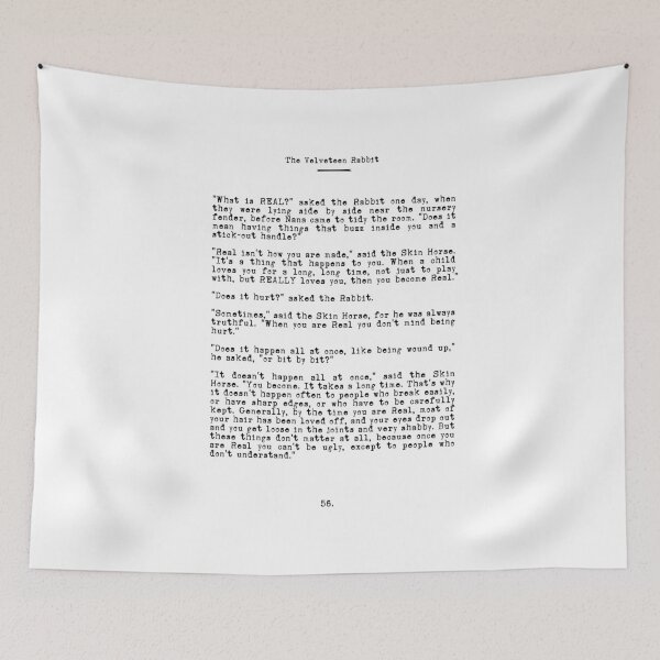 Item preview, Becoming Real Velveteen Rabbit Quote designed and sold by bickspics.