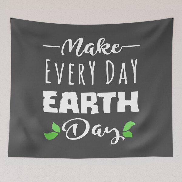 Item preview, MAKE EVERY DAY EARTH DAY Art - Cute Save Planet Art Gift designed and sold by melsens.