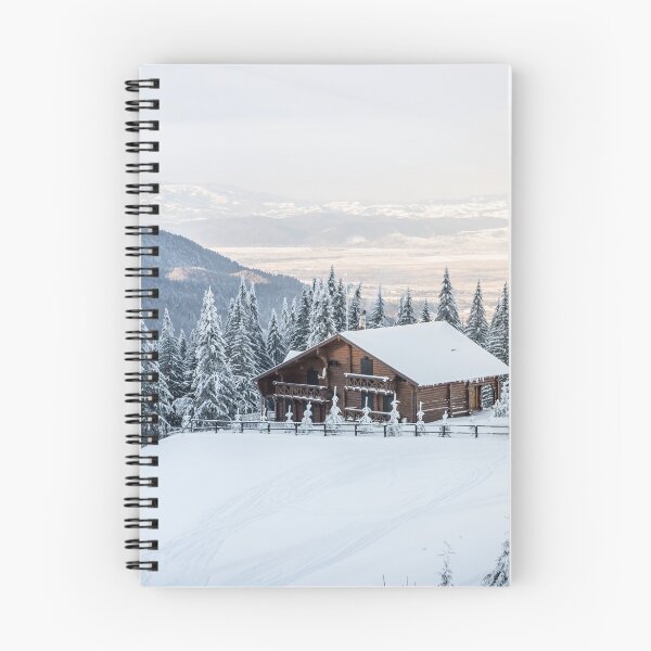 Item preview, Winter landscape with a hut in the Bucegi mountains,  Romania.  designed and sold by Olimpia Negura.