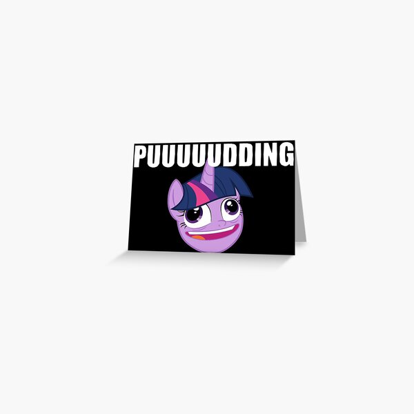 "Twilight Sparkle Pudding Face" Greeting Card for Sale by Pobeep