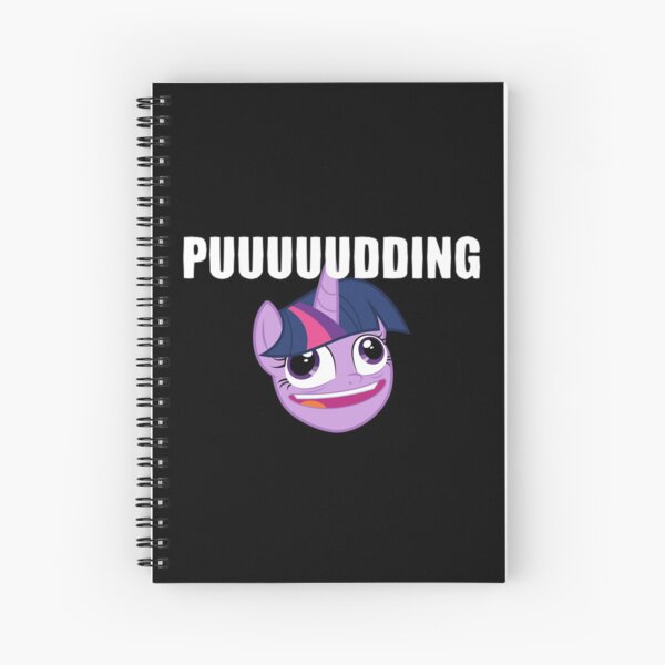 "Twilight Sparkle Pudding Face" Spiral Notebook by Pobeep Redbubble