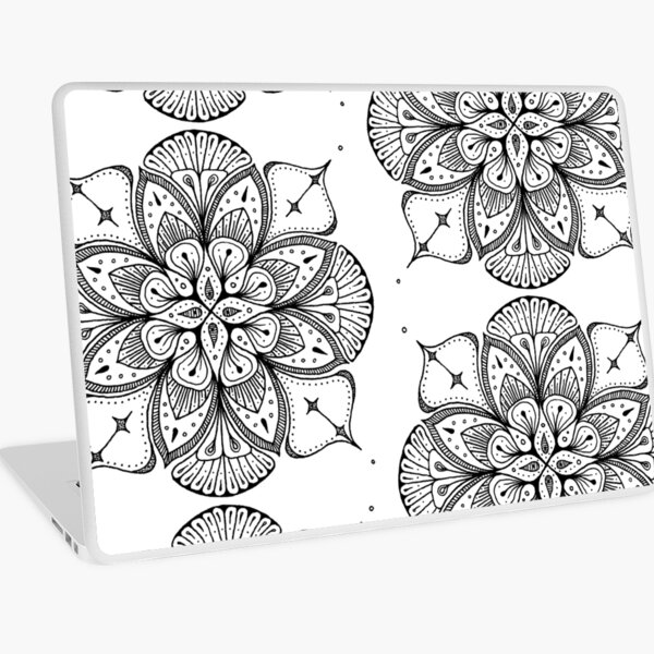 Bulbs - black and white Laptop Skin