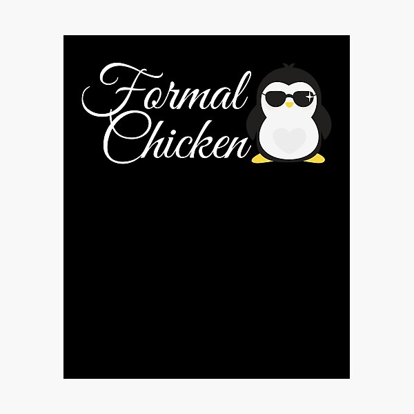 Artikelvorschau, Formales Huhn - lustiger Pinguin-Tierliebhaber entworfen und verkauft von PrintPress.