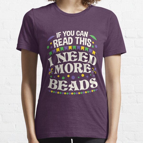 Fat Tuesday - Beads Mardi Gras Louisiana Funny Juniors V-neck T-shirt