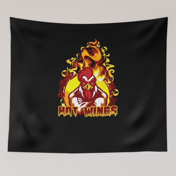 Item preview, Hot Wings - Badass Chicken Wing Spicy Food Chilli designed and sold by PrintPress.