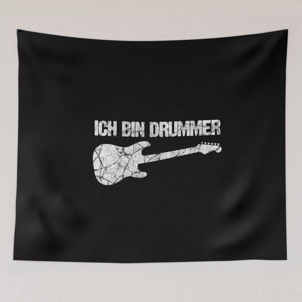 Item preview, Guitarist guitar drummer drummer musician gag joke designed and sold by Mullet Monkey.