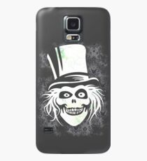 HATBOX GHOST WITH GRUNGY HAUNTED MANSION WALLPAPER Case/Skin for Samsung Galaxy