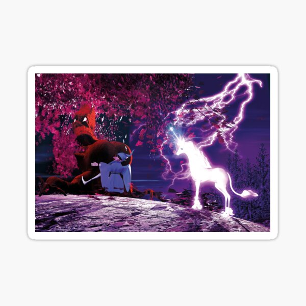 The Last Unicorn - The Tree and Schmendrick the magician Sticker