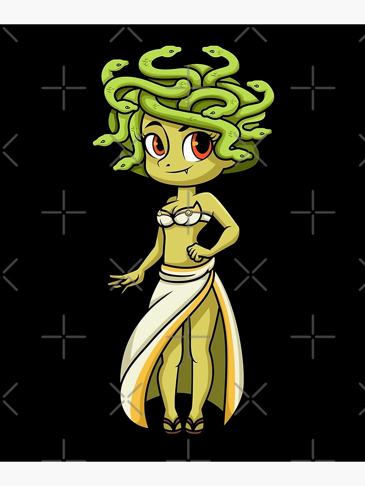 Gorgon Medusa Greek mythology, digital illustration Stock Illustration