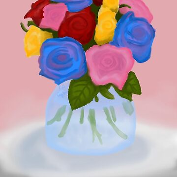 Artwork thumbnail, Rainbow roses by K-AEyston