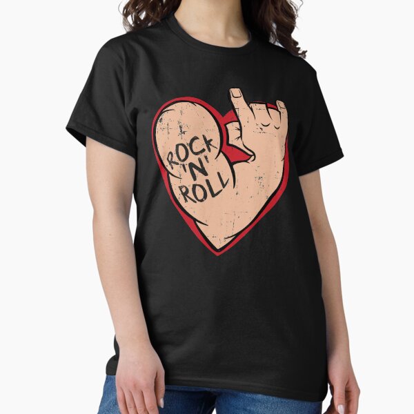 Vista previa del artículo con la obra «Amo Rock n Roll Heart 1», diseñado y vendido por Billianidesigns.