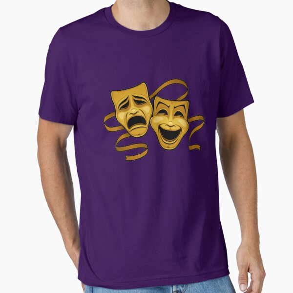 Item preview, Gold Comedy And Tragedy Theater Masks designed and sold by fizzgig.