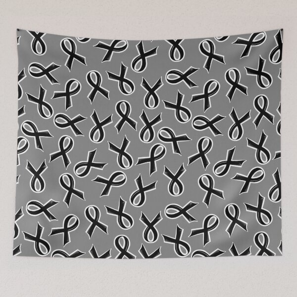 Item preview, Black Awareness Ribbon - Melanoma awareness,  designed and sold by crdraper.