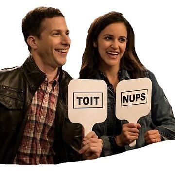 jake peralta amy santiago toit nups Sticker for Sale by