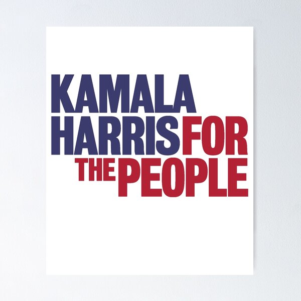 Aperçu de l'œuvre Kamala Harris pour la campagne présidentielle de People 2020 créée et vendue par House Sparrow.