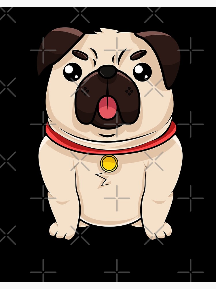 Charming Anime-style Pug Dog Illustration - AI Image #5651 - AixStock -  Free AI Stock Images