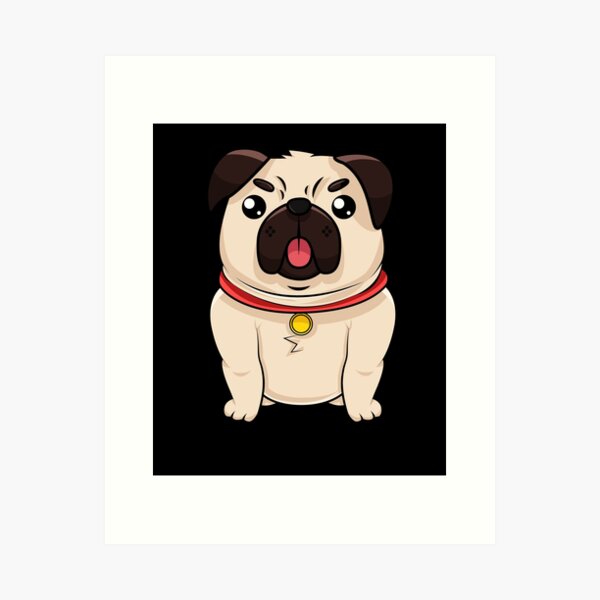 pug #dog #perro #anime - Love Pugs Not Drugs, HD Png Download - vhv