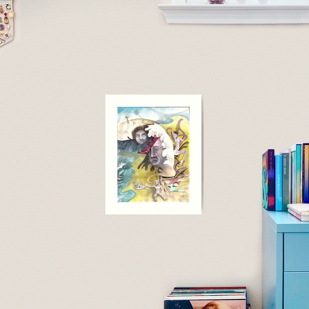 Sand Castle On A Plate Art Print