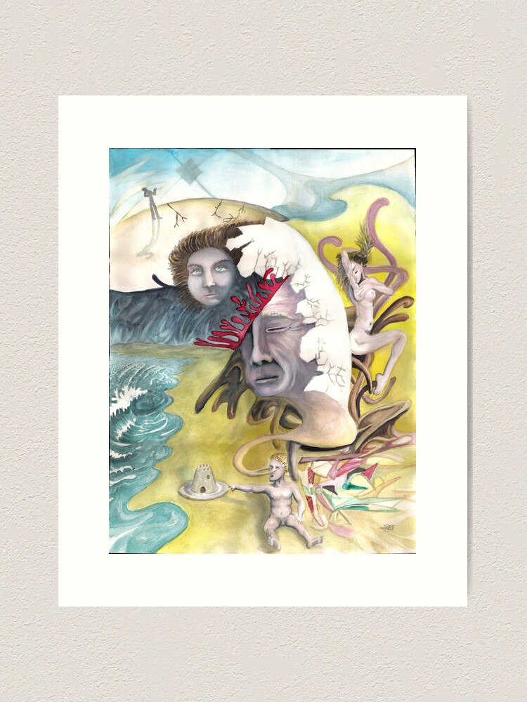 Alternate view of Sand Castle On A Plate Art Print