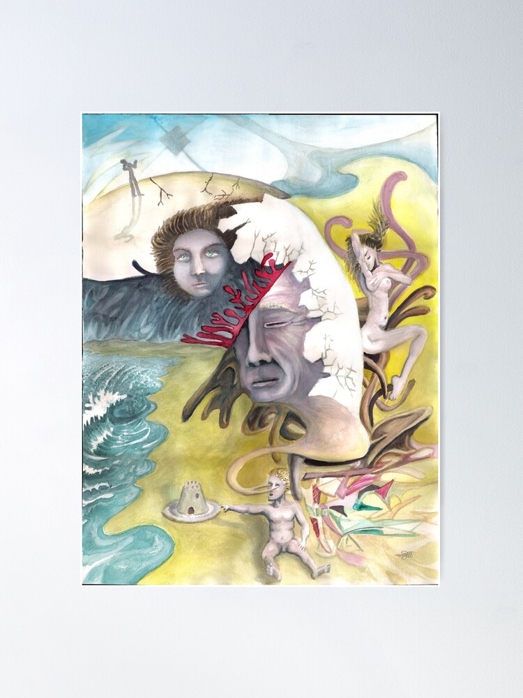 Thumbnail 2 of 3, Poster, Sand Castle On A Plate designed and sold by Davol White.