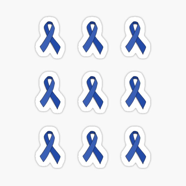 Item preview, Dark Blue Awareness Ribbon Set designed and sold by moderntimes.
