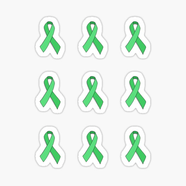 Light Green Awareness Ribbon Sticker for Sale by Jackie G