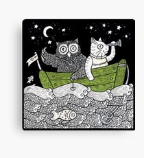 The Owl & The Pussycat Went to Sea Canvas Print