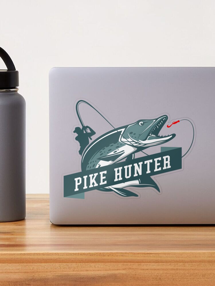 Pike fisherman sport angler gift idea Sticker by Twinstyle